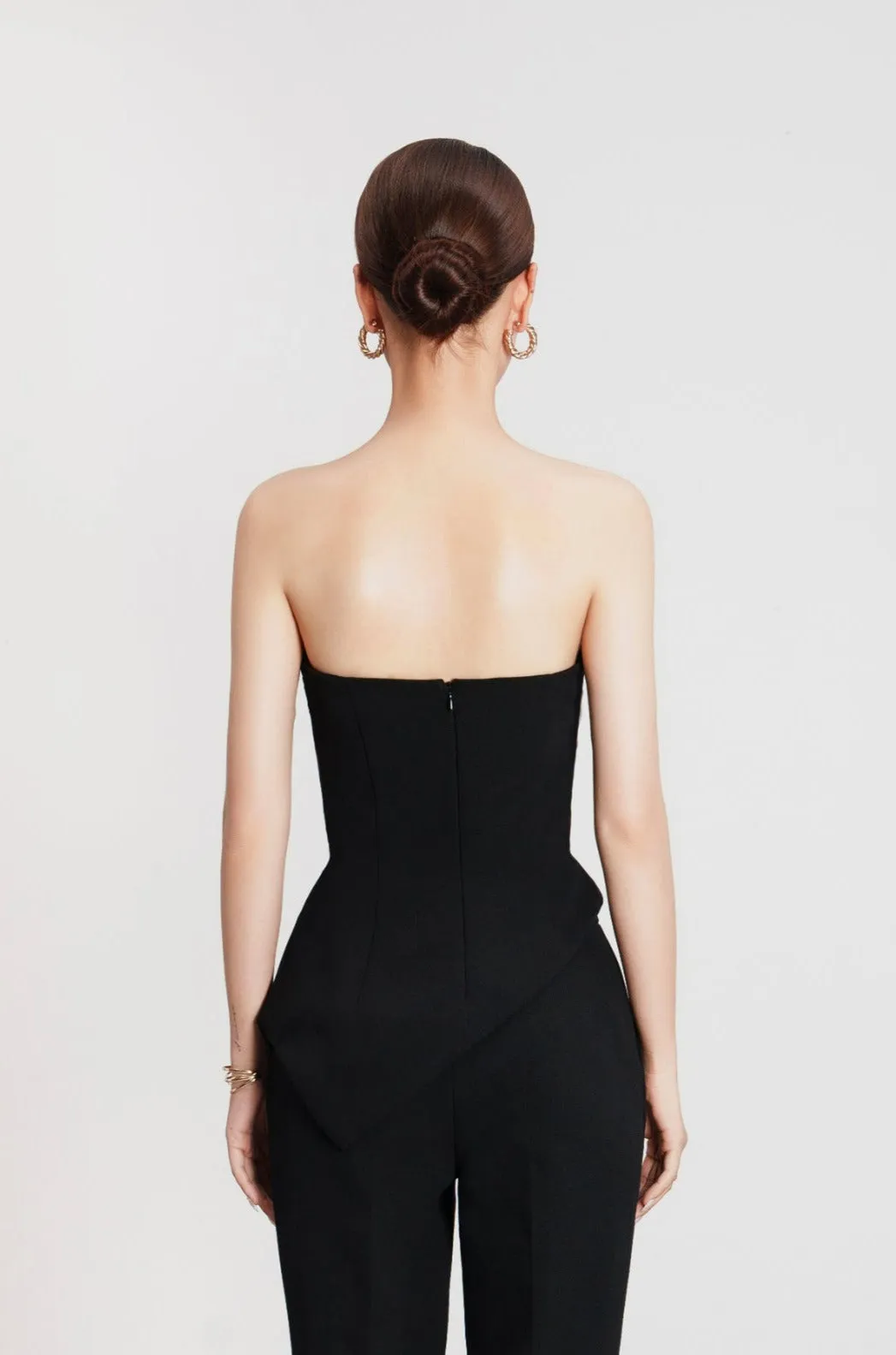 Aceri Asymmetric Strapless Top