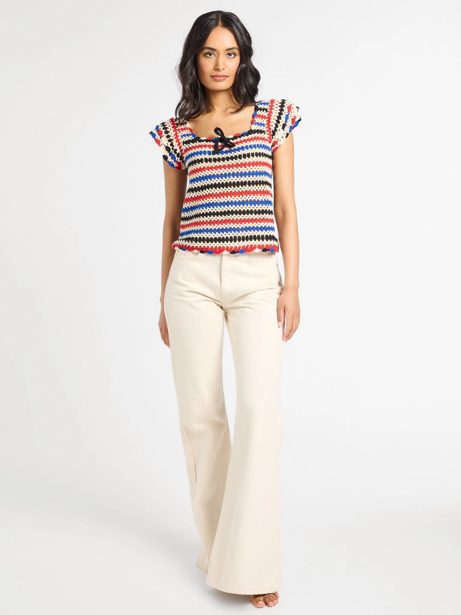 Aila Knit Top in Deauville Stripe