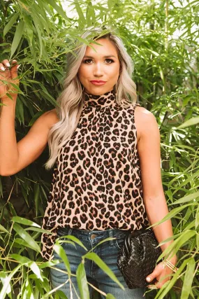 Always Manhattan Leopard Shift Top