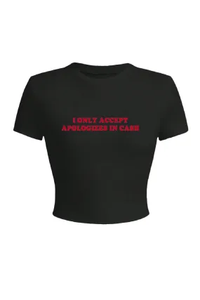 Apologizes In Cash Tee (Black)