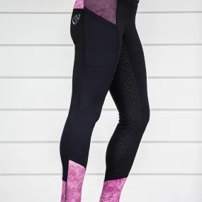 BARE Equestrian Performance Tights-Mulberry