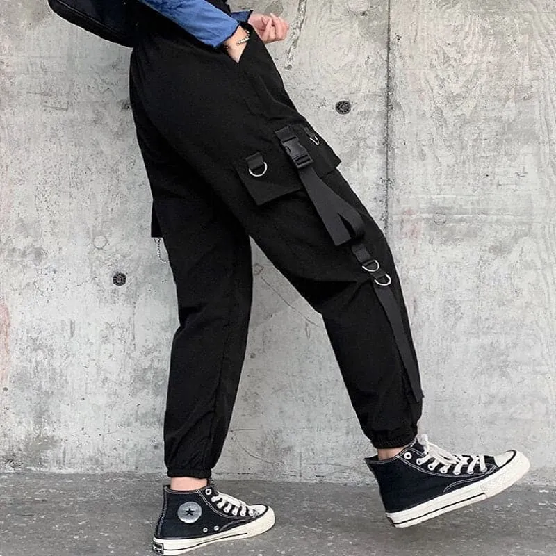 Black Cargo Pants - Stylish, Comfortable Ankle-Length Pants with Multiple Pockets | Size S-XXL