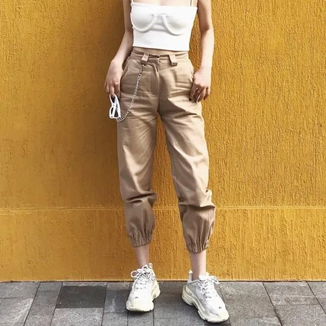 Cargo Pants with Chain