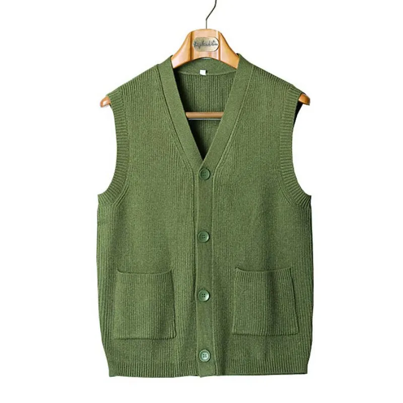 Casual Business Retro Knitted Cardigan Vest