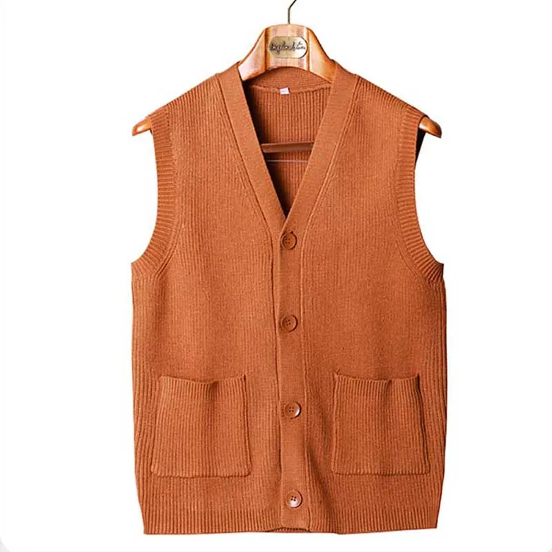 Casual Business Retro Knitted Cardigan Vest