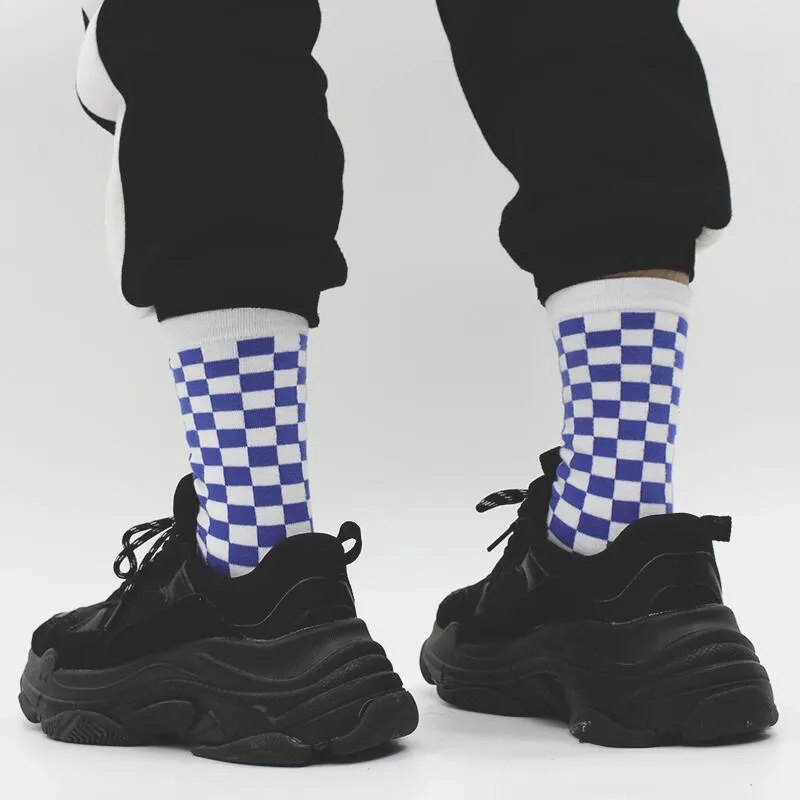 Checkerboard Pattern Socks