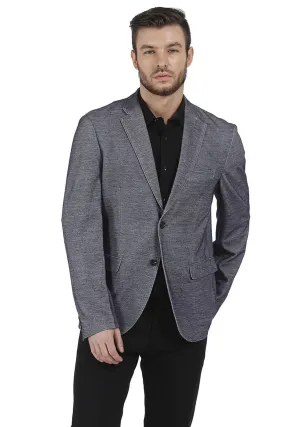 Comfort Fit 2 Button Knit Blazer