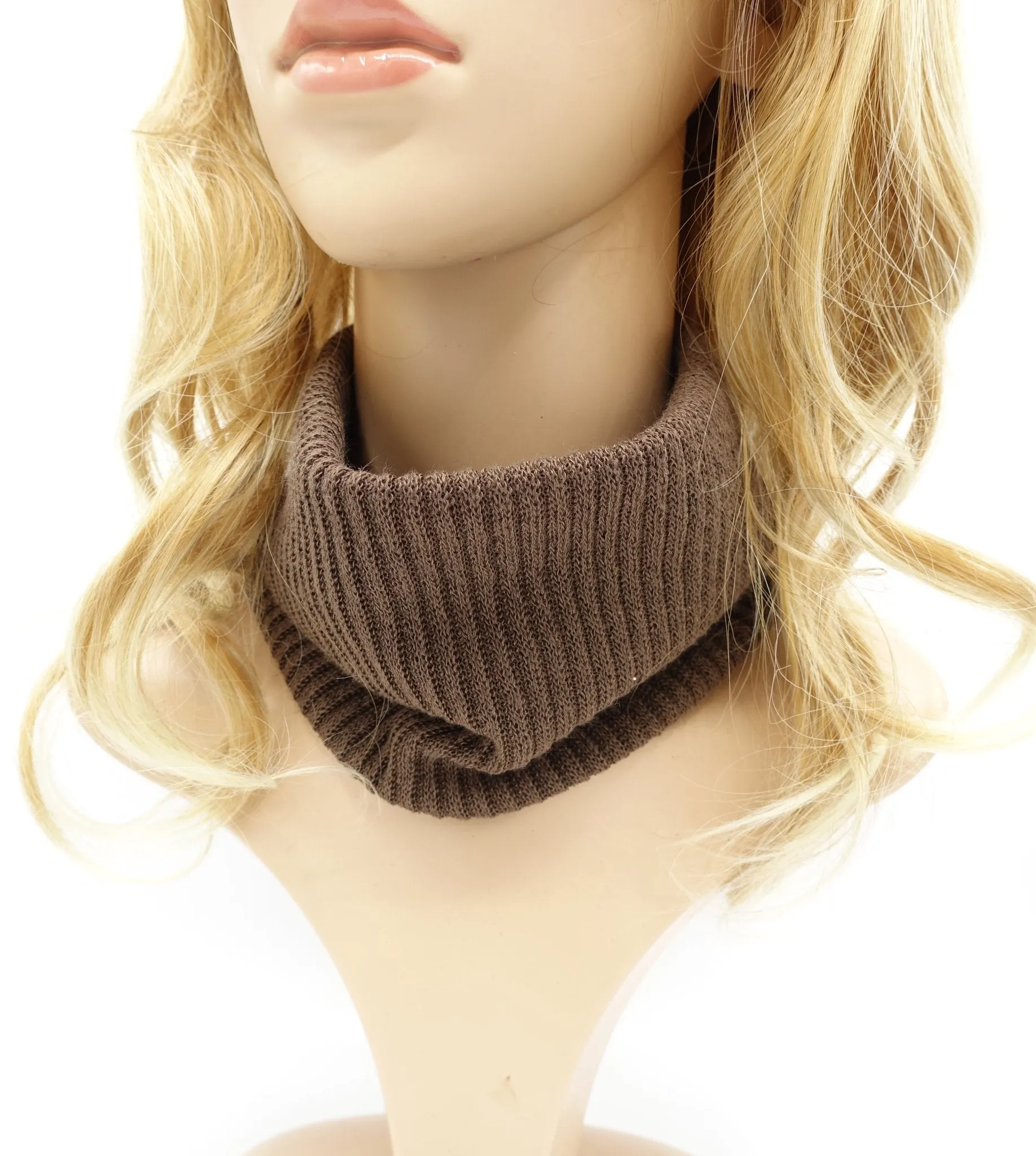 corrugated knit headwrap multi-functional headband Winter neck warmer