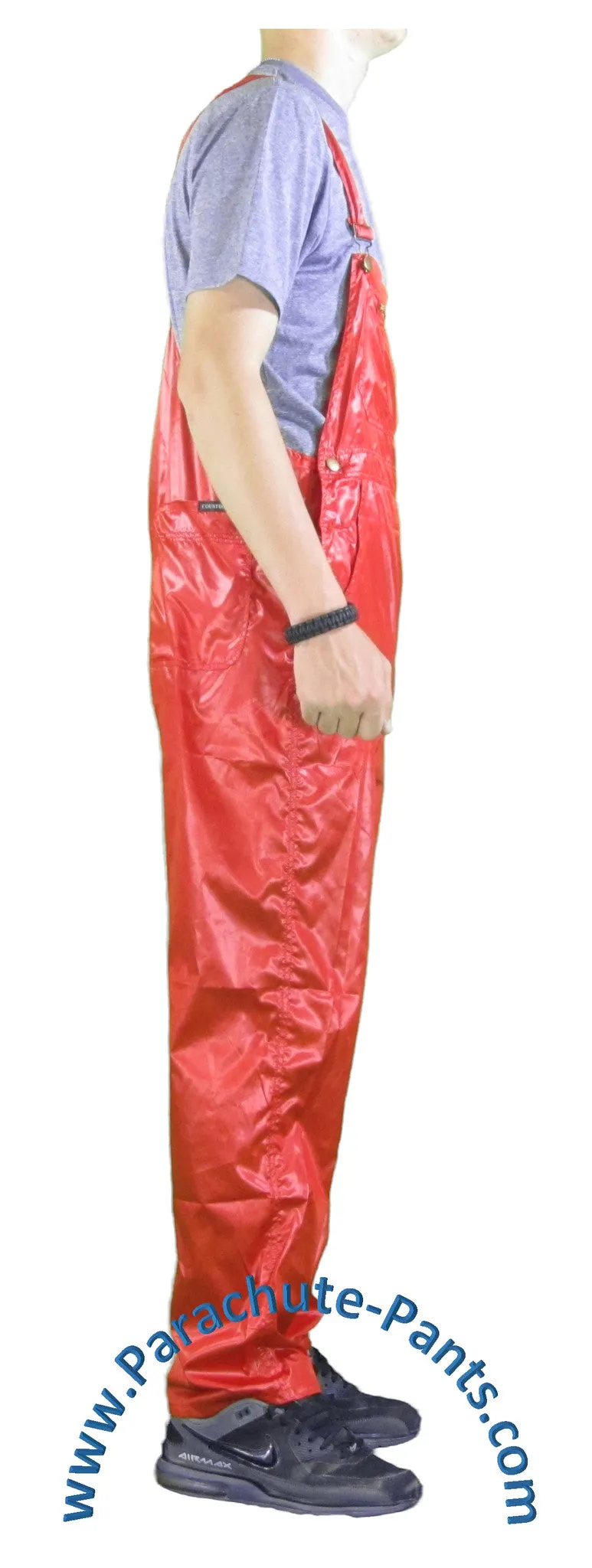 Countdown Red Shiny Nylon Coveralls