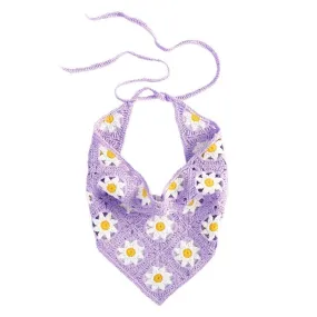 Daisy Сrochet Hair Scarf