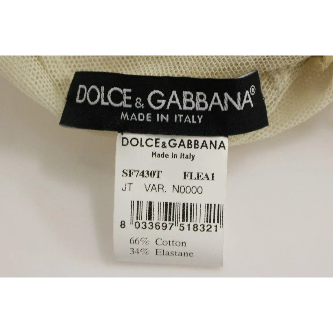 Dolce & Gabbana Elegant Beige Tank Top Blouse