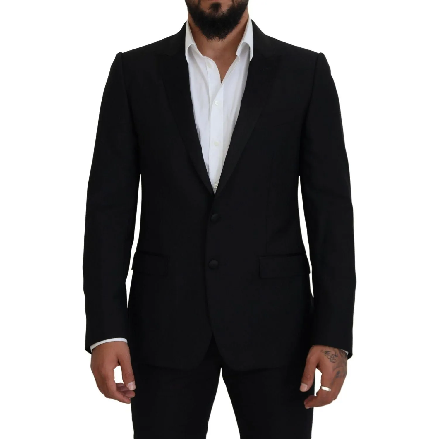 Dolce & Gabbana Elegant Martini Black Formal Blazer