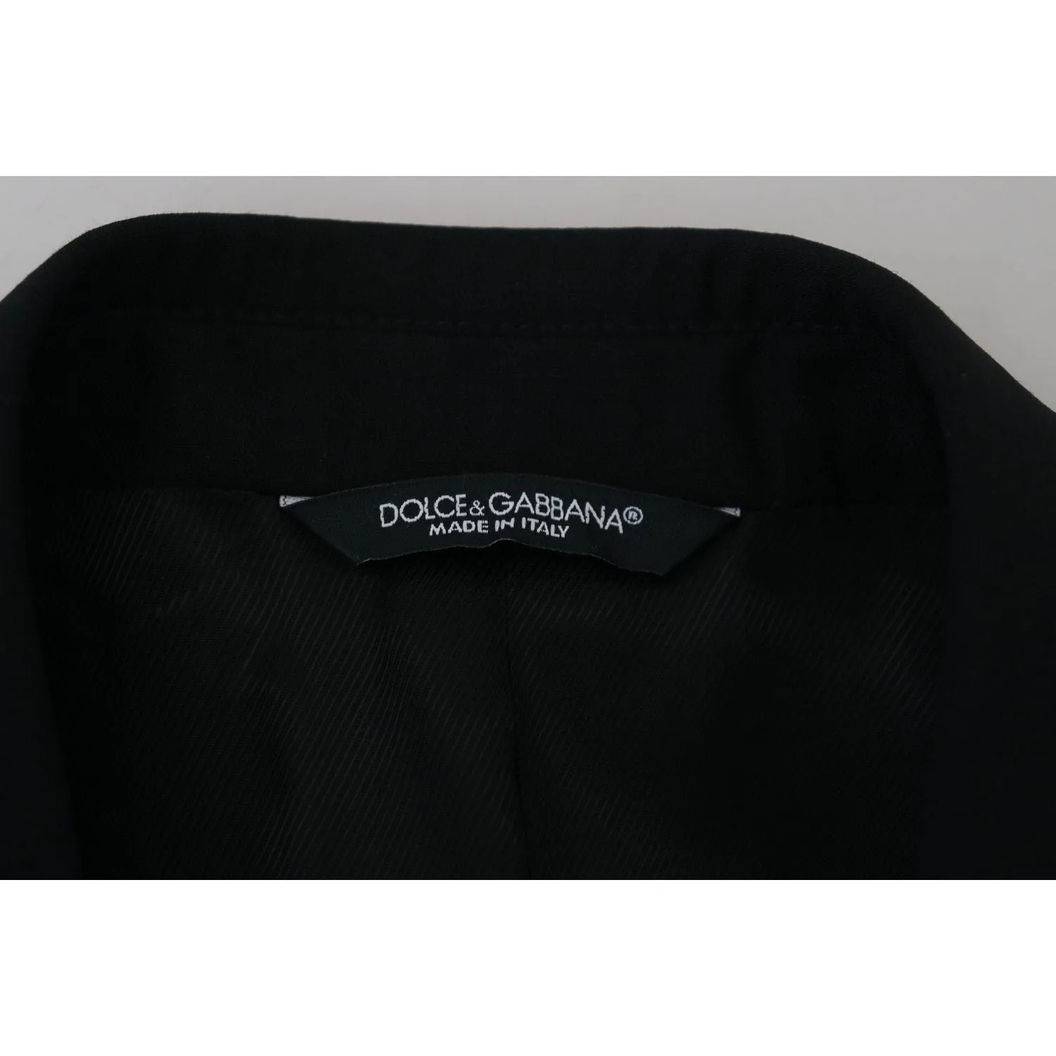 Dolce & Gabbana Elegant Martini Black Formal Blazer