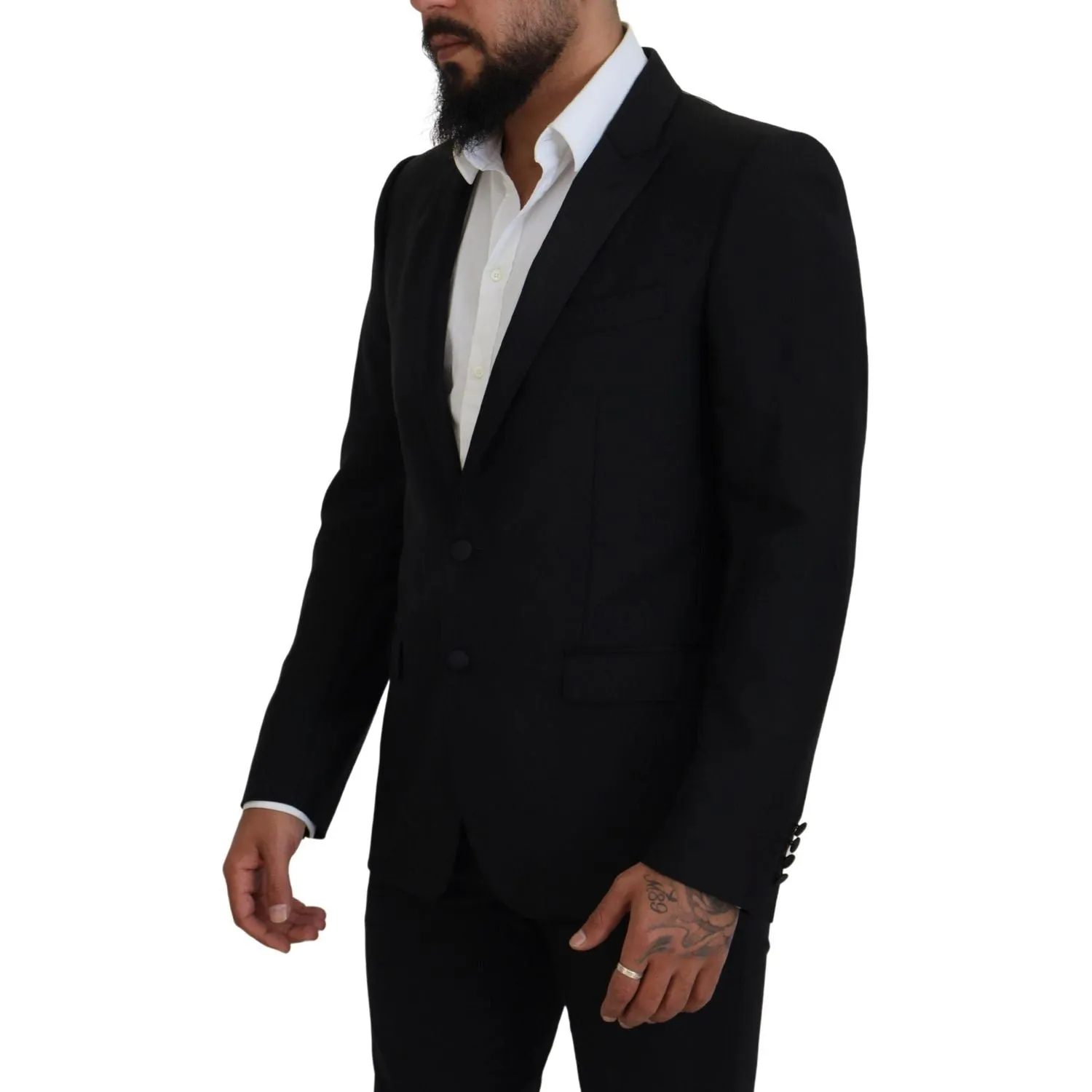 Dolce & Gabbana Elegant Martini Black Formal Blazer