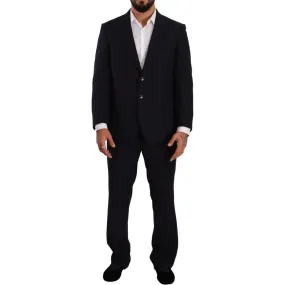 Domenico Tagliente Exquisite Blue Two-Piece Suit with Deconstructed Blazer