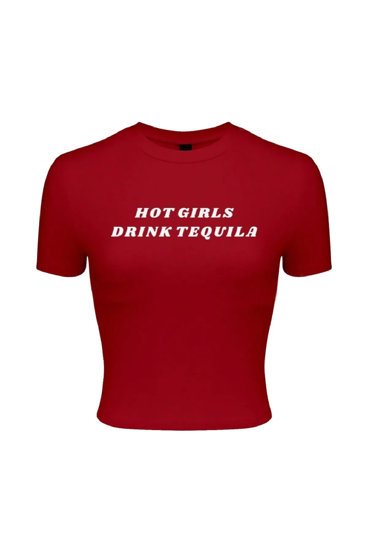 Drink Tequila Crop Top (Red)