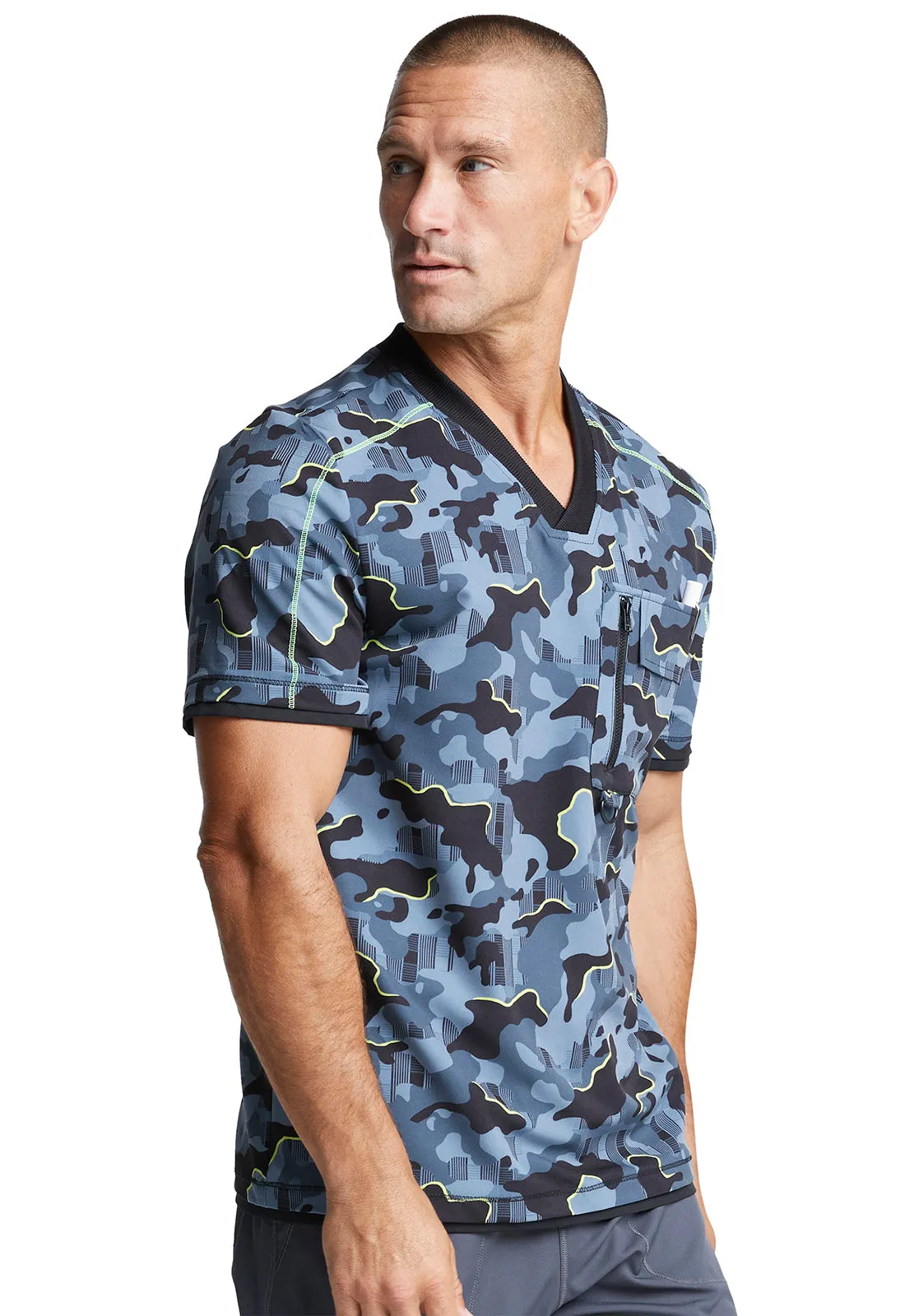 Dynamix - Men's Tough Glowing Print Scrub Top