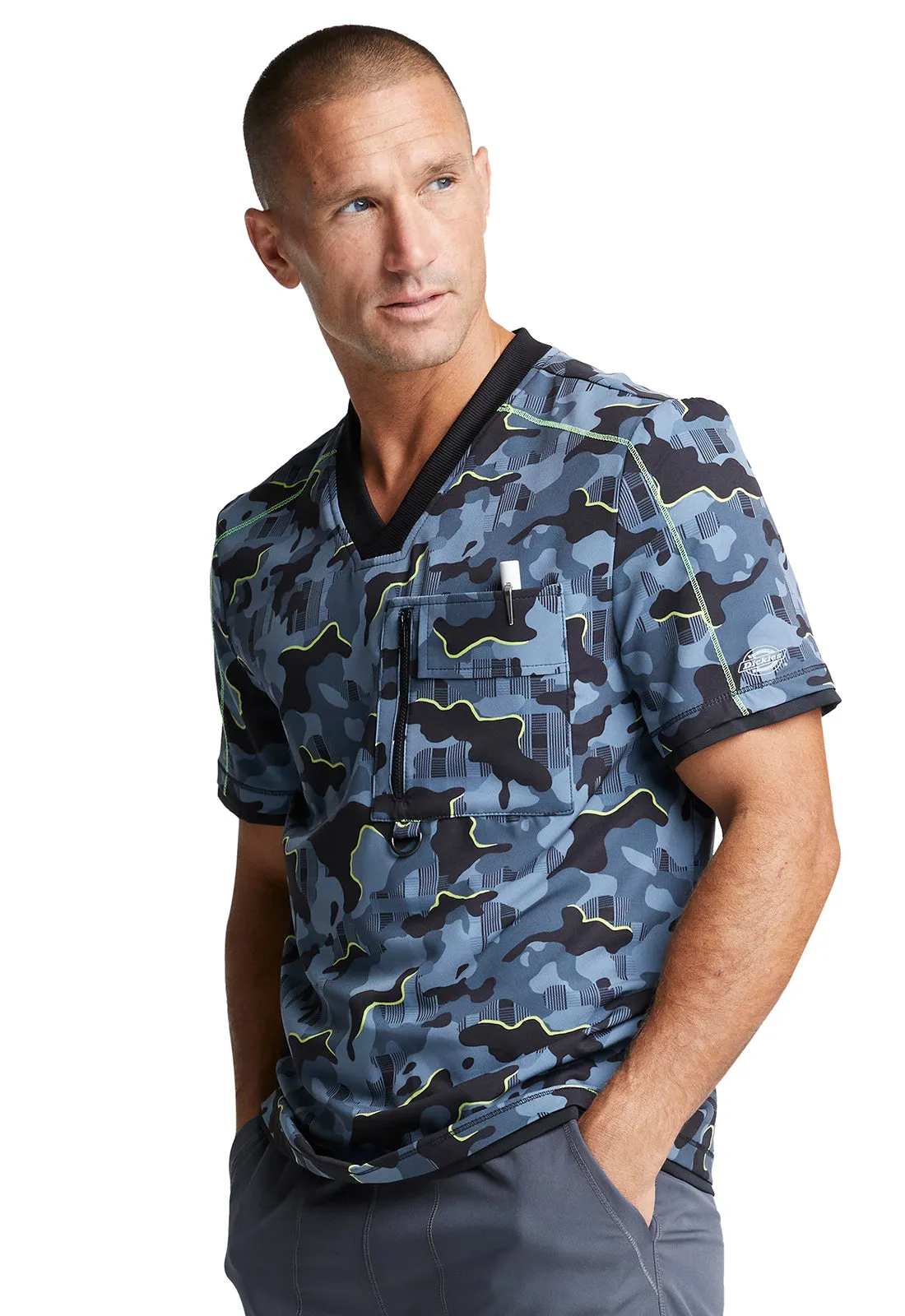 Dynamix - Men's Tough Glowing Print Scrub Top