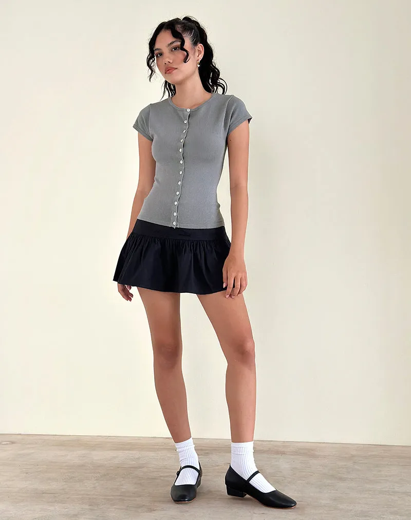 Elmira Top in Flat Knit Grey