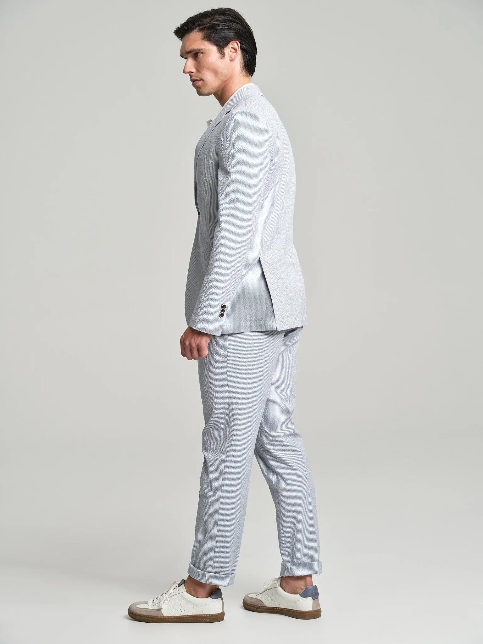 Evolution seersucker suit blazer