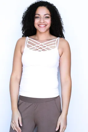 Feel The Vibes Criss Cross Cami (4 colors)