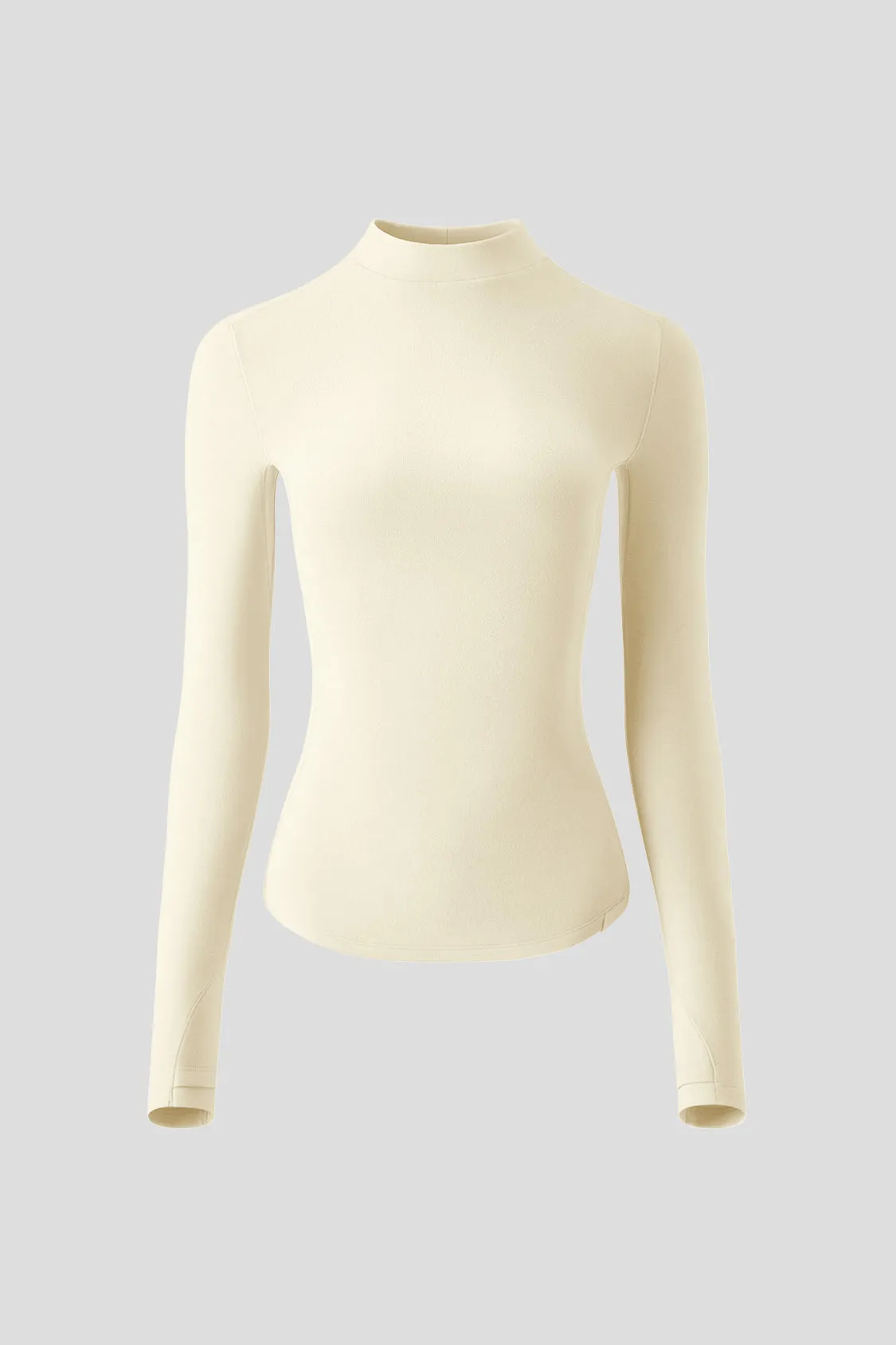 FleeceFit - Women's Slim-Fit Mid-Warmth Mock Neck Top