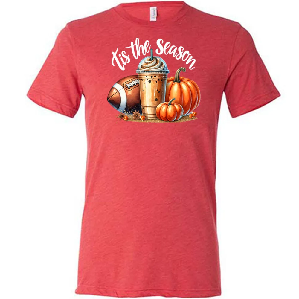 Football Coffee Tis The Season Shirt Unisex