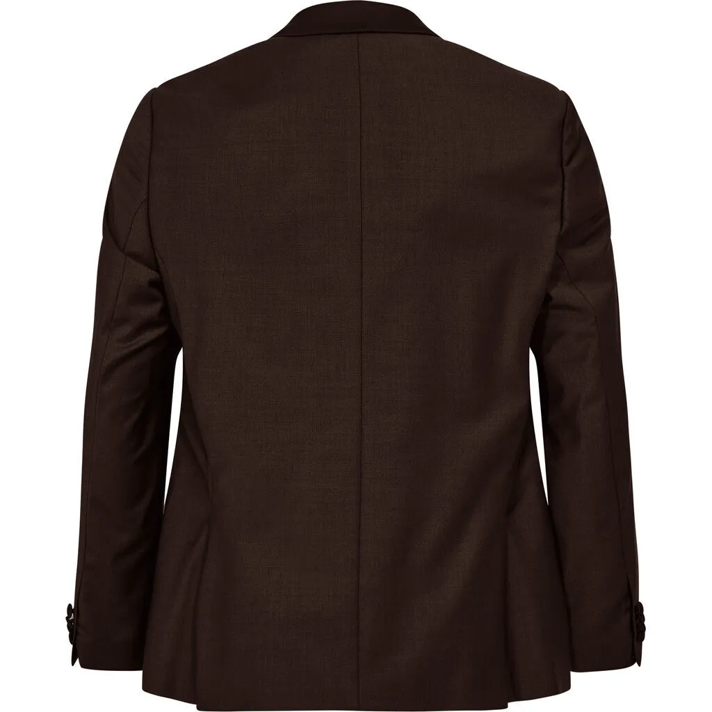 Gatsby Tuxedo Blazer - BUR Burgundy