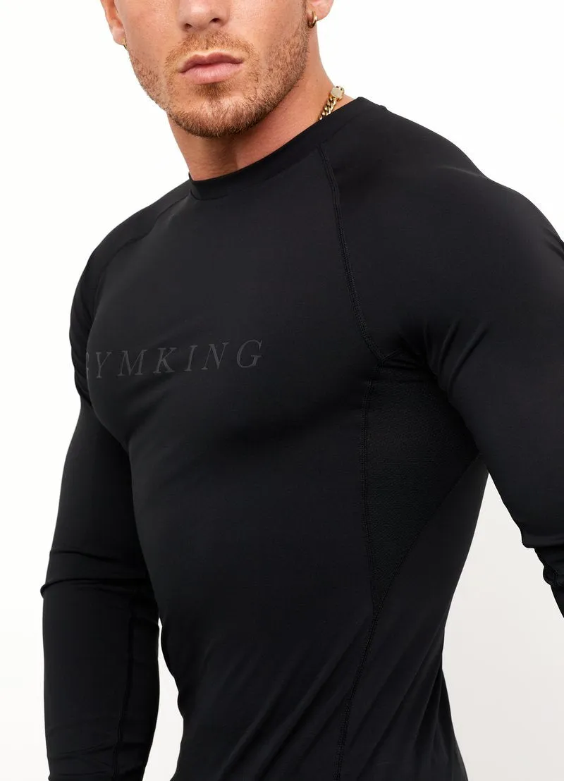 Gym King Sport Pace Logo Base Layer - Black