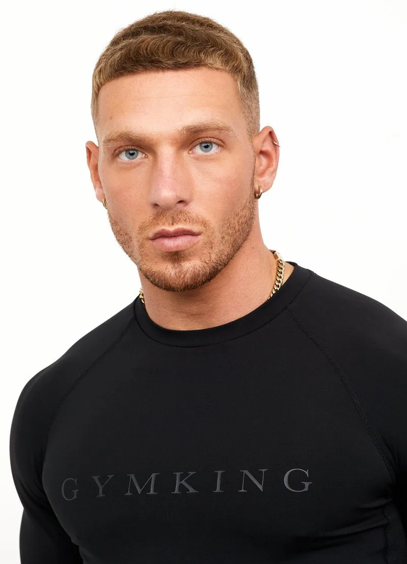 Gym King Sport Pace Logo Base Layer - Black