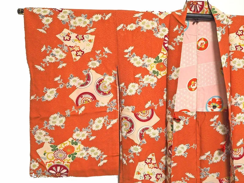 ha0022 haori - haorijJacket -   Japanese vintage jacket silk