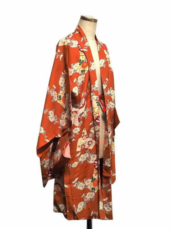 ha0022 haori - haorijJacket -   Japanese vintage jacket silk