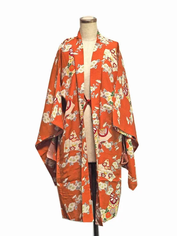 ha0022 haori - haorijJacket -   Japanese vintage jacket silk