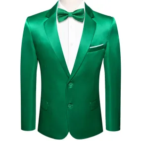 Hi-Tie Blazer Forest Green Party Solid Top Men Suit