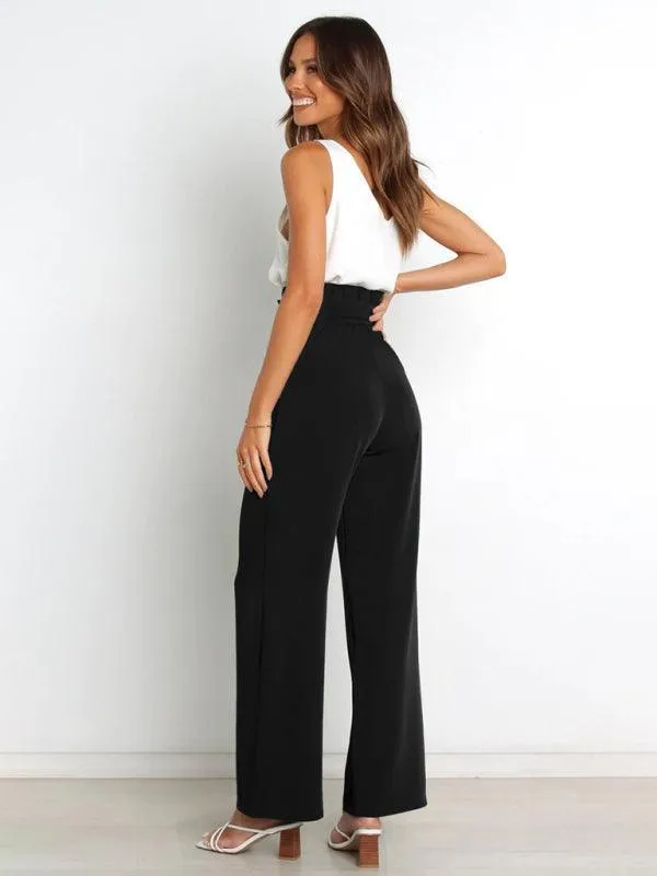 High Waist Wide Leg Women Pants