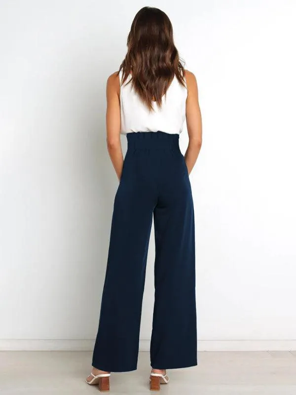 High Waist Wide Leg Women Pants