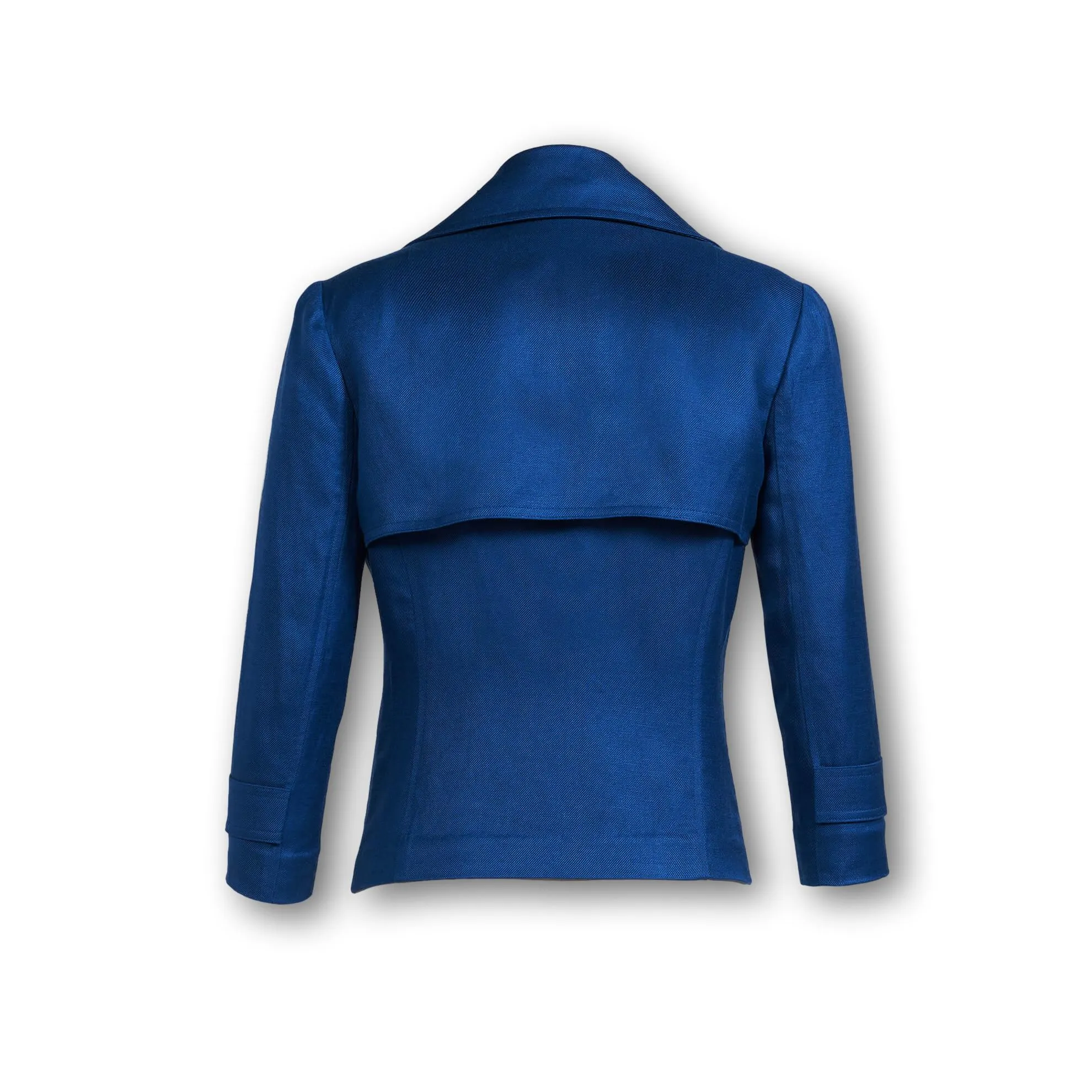 J. Peterman Women's Linen Twill Confidence Jacket - Blue