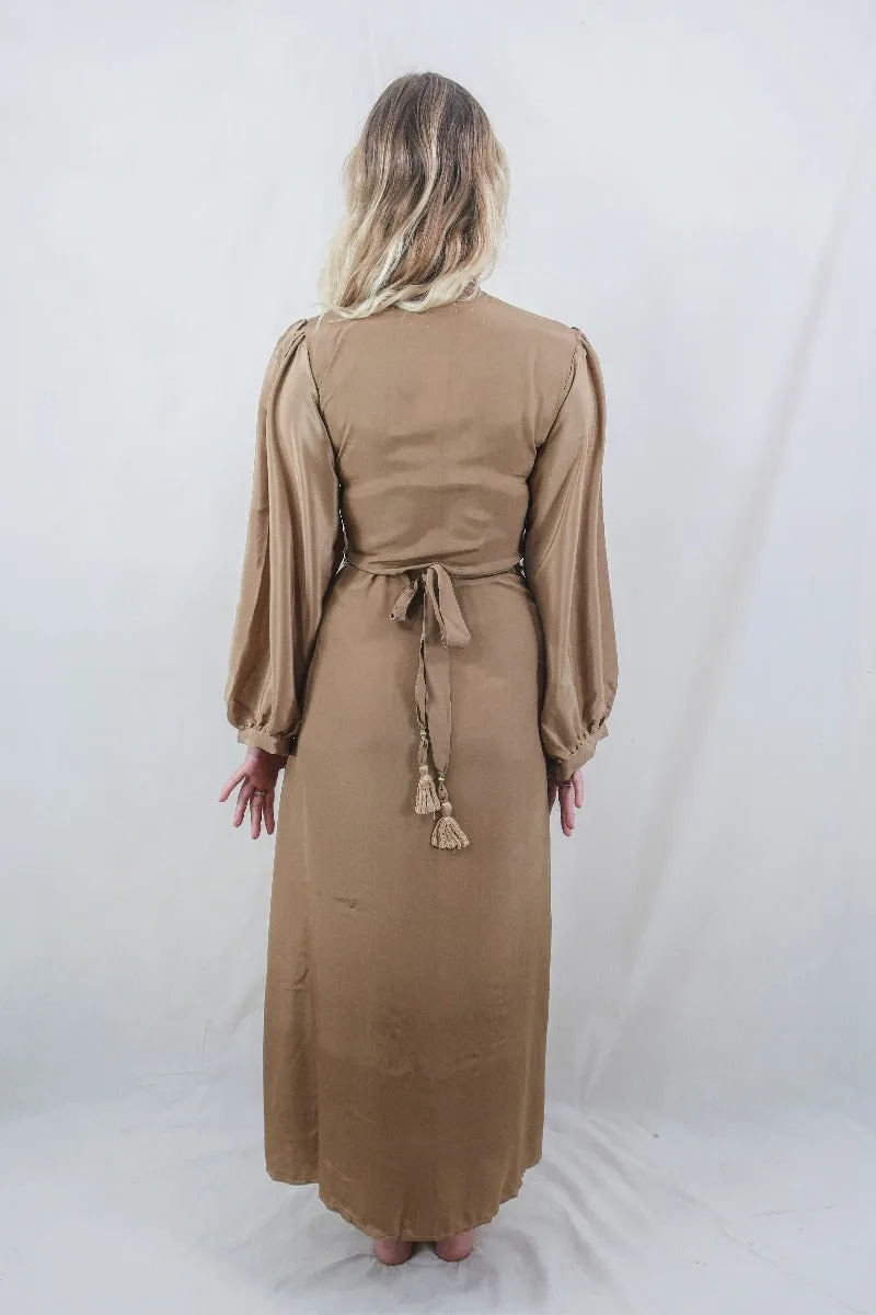 Khroma Lola Wrap Dress in Golden Sands