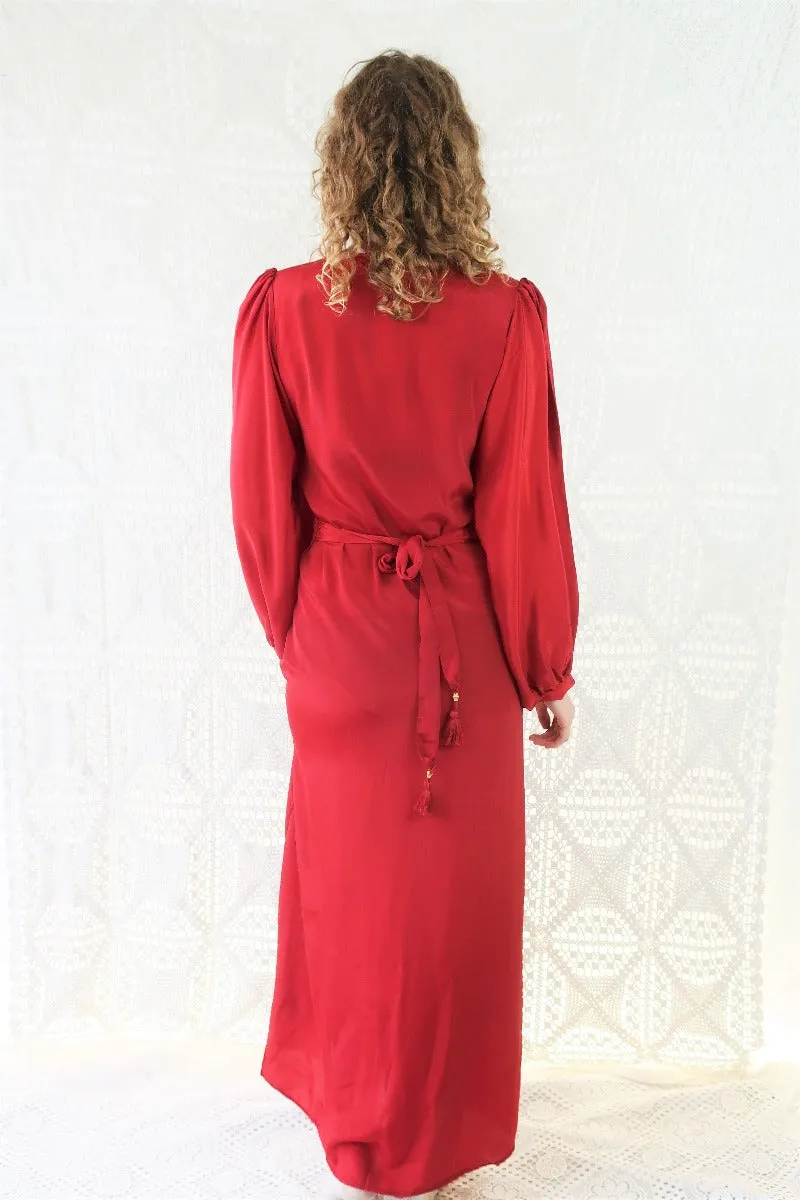 Khroma Lola Wrap Dress in Ruby Red