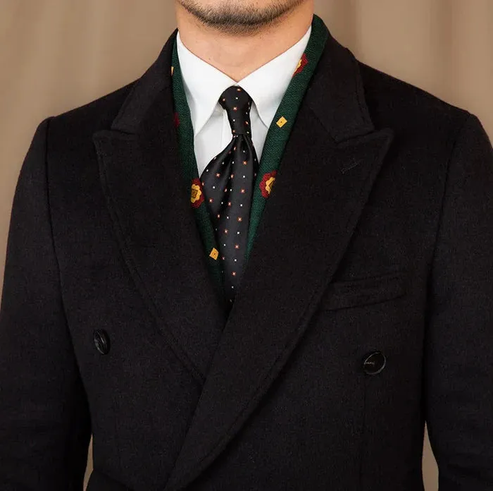 Kingsman Black Double Breasted Coat by Italian Vega® (Latest Edition)