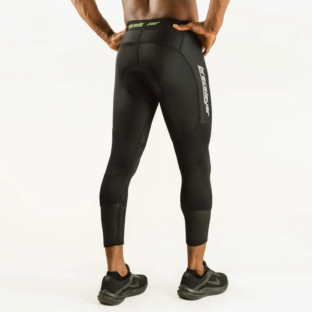 KXV GreenLine | 7/8 Cycling Compression Pants w/ Knee Support