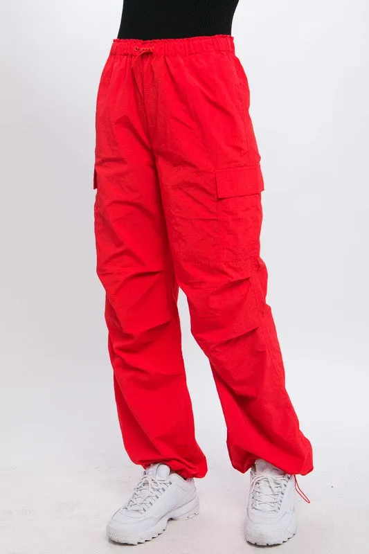 Lena Loose Fit Parachute Cargo Pants // 5 COLORS