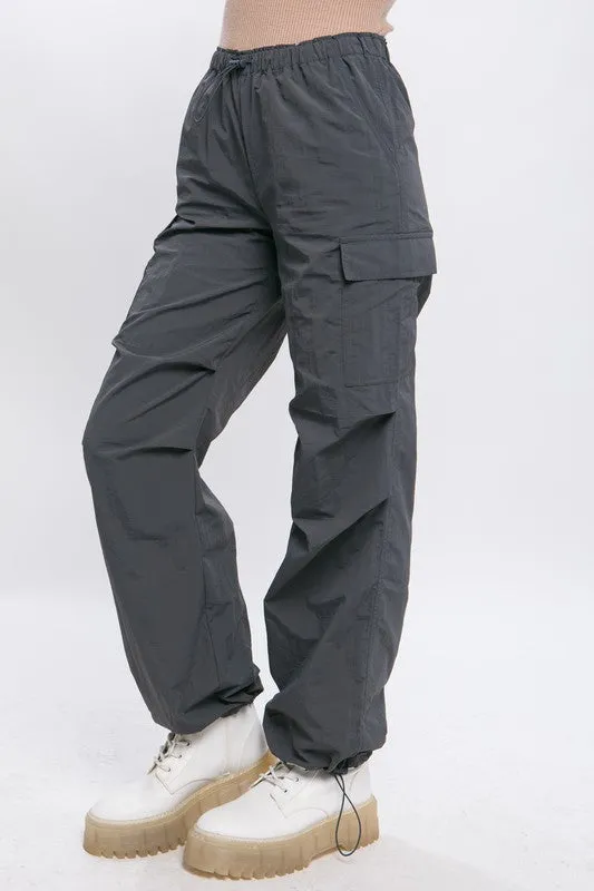 Lena Loose Fit Parachute Cargo Pants // 5 COLORS