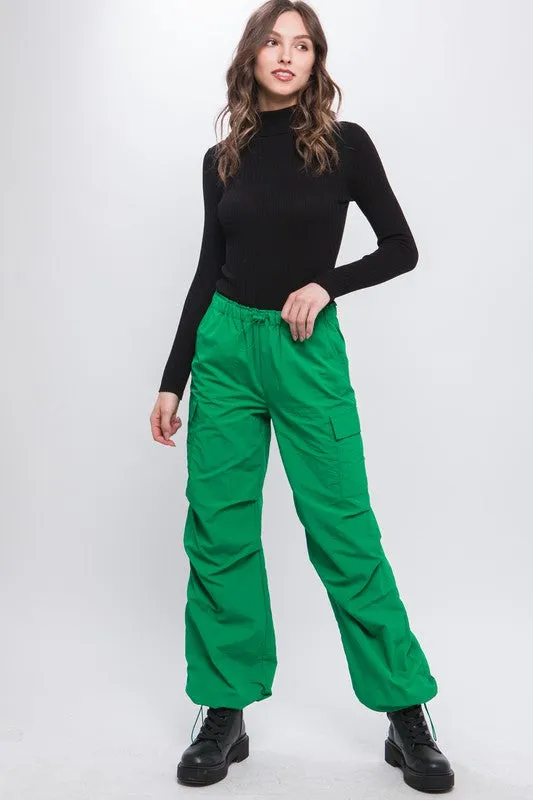 Lena Loose Fit Parachute Cargo Pants // 5 COLORS