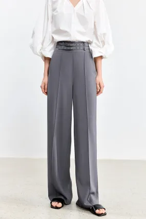 LILY High-Waist Double Waistband Pants