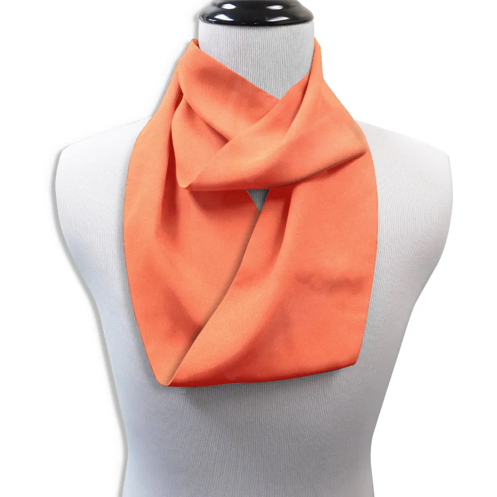 Living Coral Charmeuse - Infinity Scarves