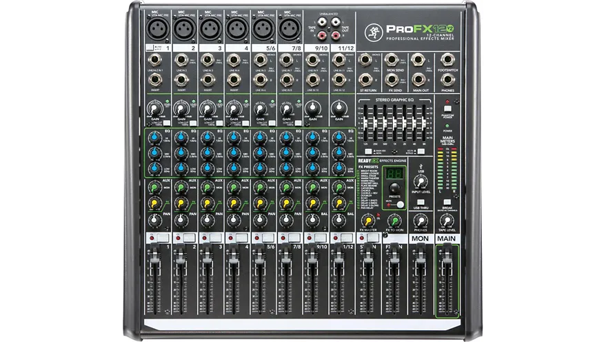 Mackie ProFX12v2 12-Channel Professional FX Mixer with USB