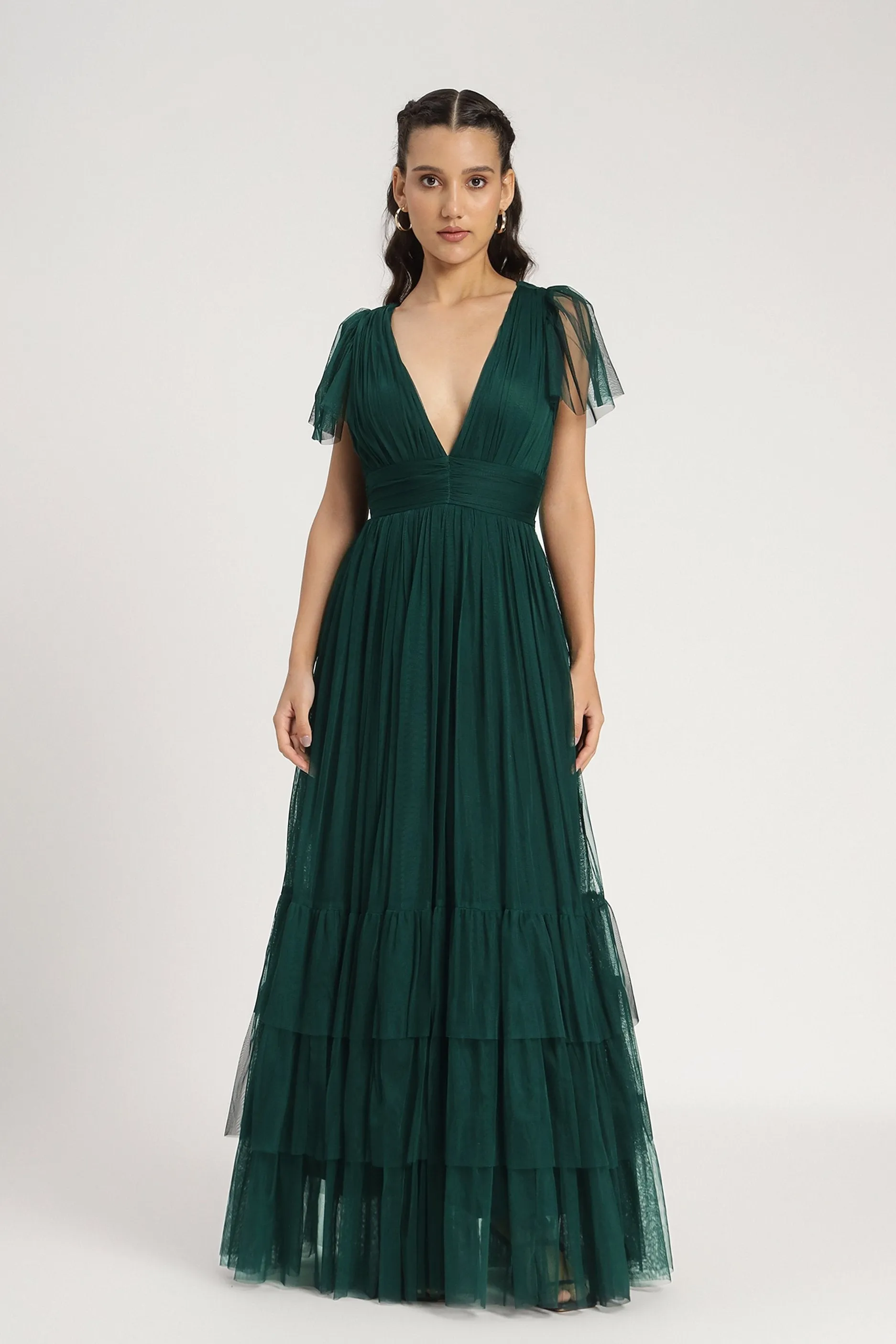 Madison Maxi Dress in Emerald Green