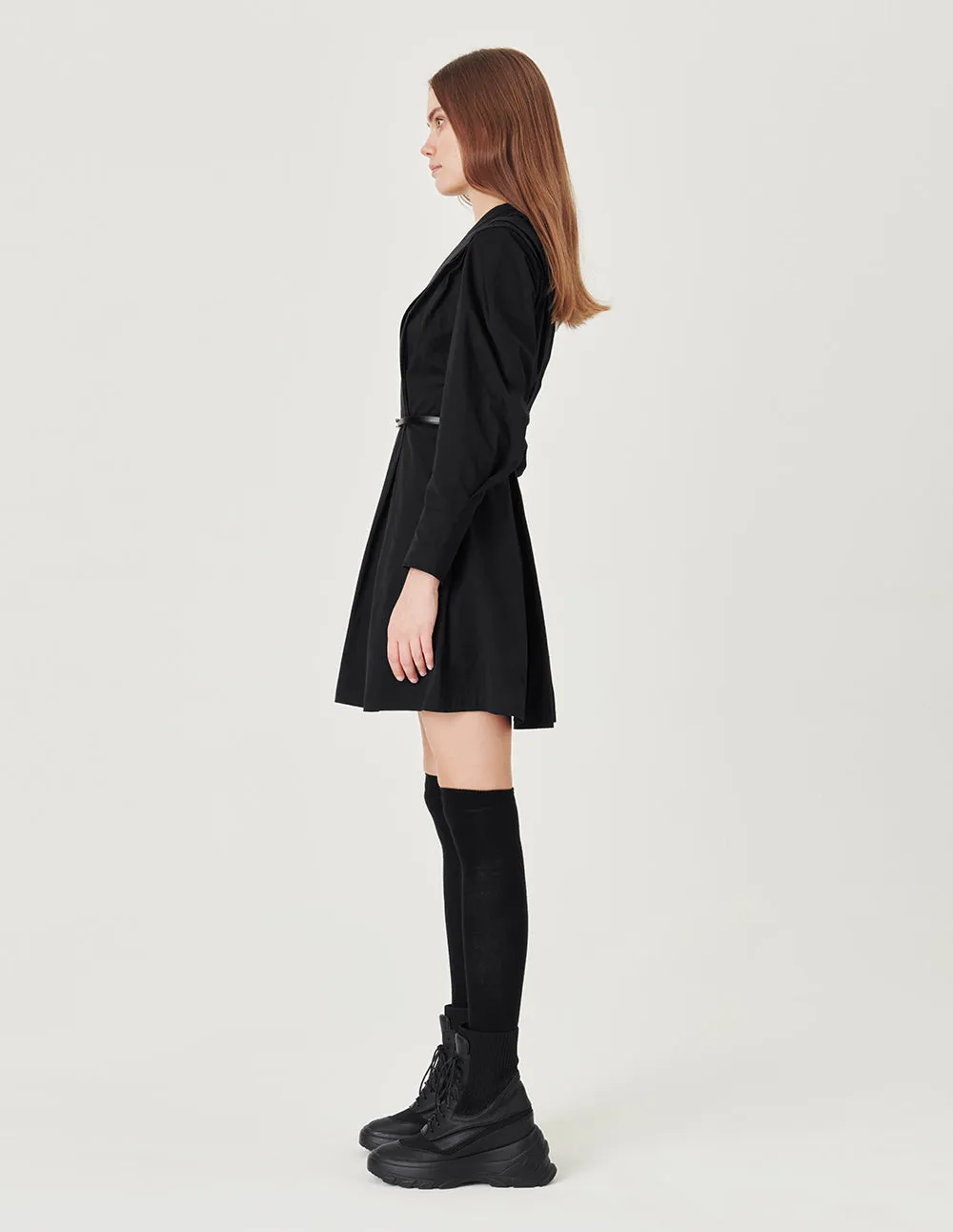 MARK FAST Lamb sleeves pinched shape dress