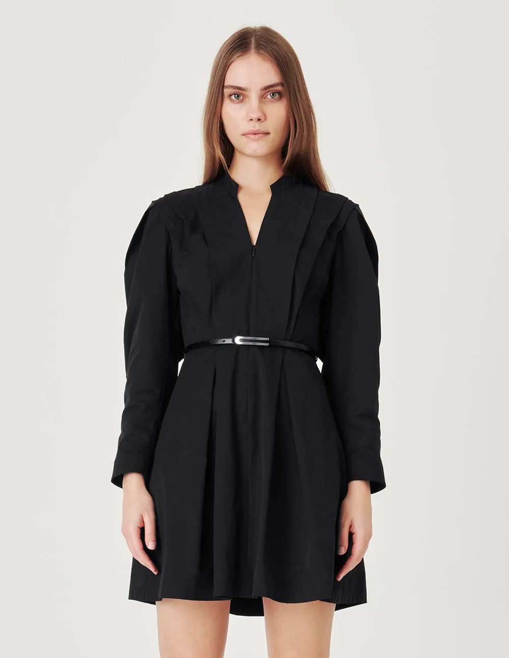 MARK FAST Lamb sleeves pinched shape dress